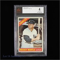 1966 Topps #50 Mickey Mantle Baseball Card (BVG 4)