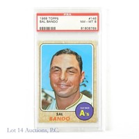 1968 Topps Sal Bando MLB Baseball Card (PSA 8)