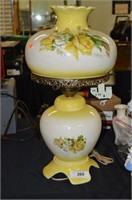 24" Painted Lamp, Lights Top and Bottom