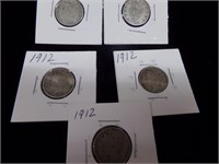 5-1912-V nickels