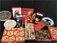 vintage Christmas boxes, Longaberger, etc