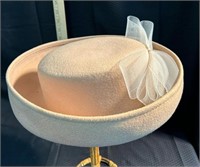 Peach Colored Womans Wool Hat