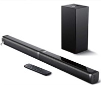 Bomaker Sound Bar with Subwoofer, Ultra-Slim