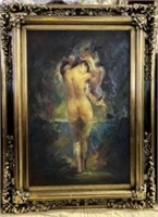 Original Oil on Canvas -  Standing Back Profile
