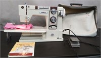 Morse Sewing Machine w/Cover - powers on