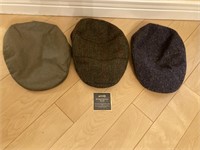 Hanna Hats Wool Flat Caps Sz M