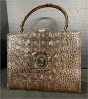 Vintage Alligator Hand Bag.