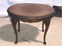 Antique Queen Anne Style Oval Side Table