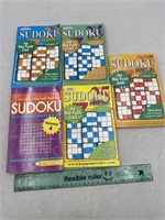 NEW Lot of 5- Sudoku Books