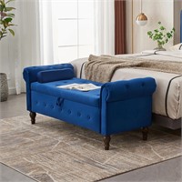 Modern Upholstered Storage Ottoman  63-inch