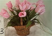 DECORATED BASKETS OF FLOWERS