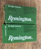 2 full boxes Remington .22 ammo