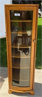 54" Glass Door Bookcase