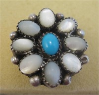 Navajo SS & Multi Stone Ring - Tested
