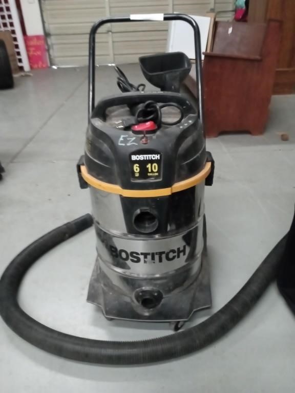 Bostitch brand, wet/dry vac.  Model number