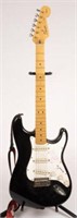 Squier Stratocaster Guitar Signed by Rod Stewart.