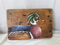 Deb Haiges Signed Wooden Duck Art