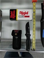 Rigid Max Edge knife with belt pouch