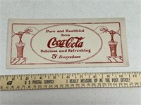 Vintage Coca-Cola Ink Blotter