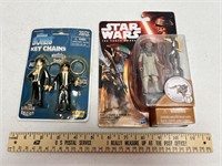Star Wars Action Figure & Blues Brothers Keychains