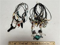 Assorted Crystal & Native Necklaces