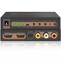 HDMI 2.0 Audio Extractor 4K60Hz HDMI to HDMI and O