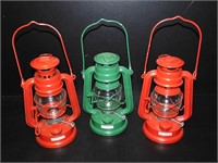 3 Metal Mini Lanterns