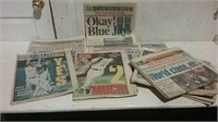 Collection Of Baseball Newspapers Incl. Blue Jays