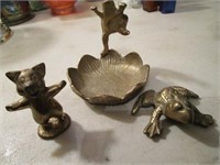 Brass Ring Tray - Frog Jumping Design