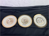 Chokin 24 Kt Gold Edged silver plate/Porcelain