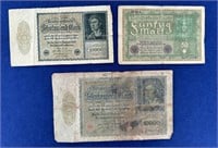 Dutch Original Scan Reichsbank Note 50mark