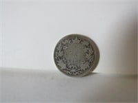 1888 CANADIAN  25 CENTS  SILVER COIN