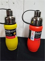Two new 12 oz insulated beverage bottles