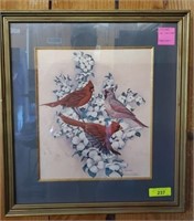 CARDINAL PRINT-SIGNED GAITHER