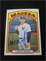 Aaron Judge Signed Trading Card COA Pros