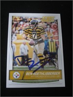 Roethlisberger Signed Trading Card COA Pros