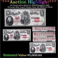 ***Auction Highlight*** 3x Consecutive Serial #'s