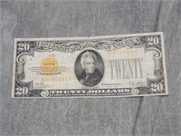 RARE 1928 $20 GOLD Certificate