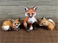 Lot Of 3 Foxes