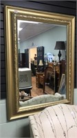 Large gold framed mirror. Very nice