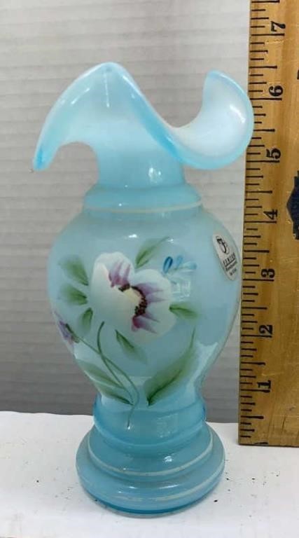 Fenton handpainted signed