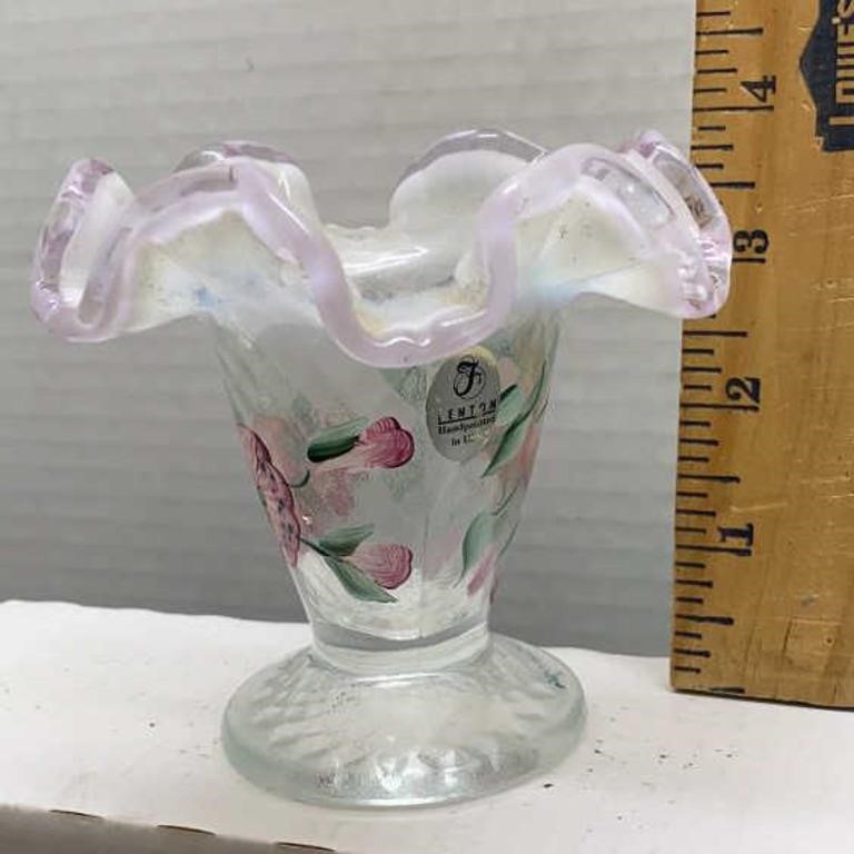 Fenton handpainted signed