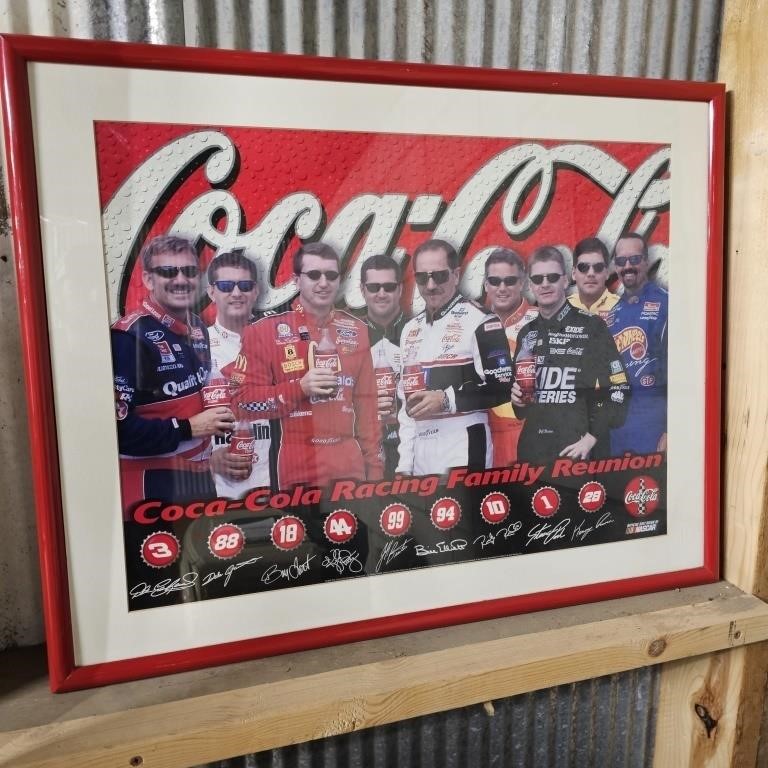 Coca-Cola Racing Family Reunion Framed Photo