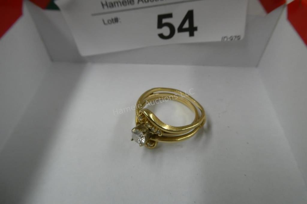 Diamond ring, 14KT gold