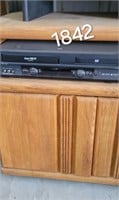 TV stand and vhs/DVD player