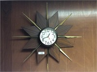 Vintage starburst clock