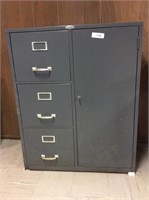 Cole-steel. 3 drawer file cabinet, with side