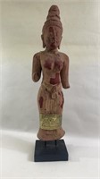 Vintage Ceramic South East Asian Lakshmi Statue