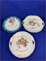 3 Early Daily Bread Plates