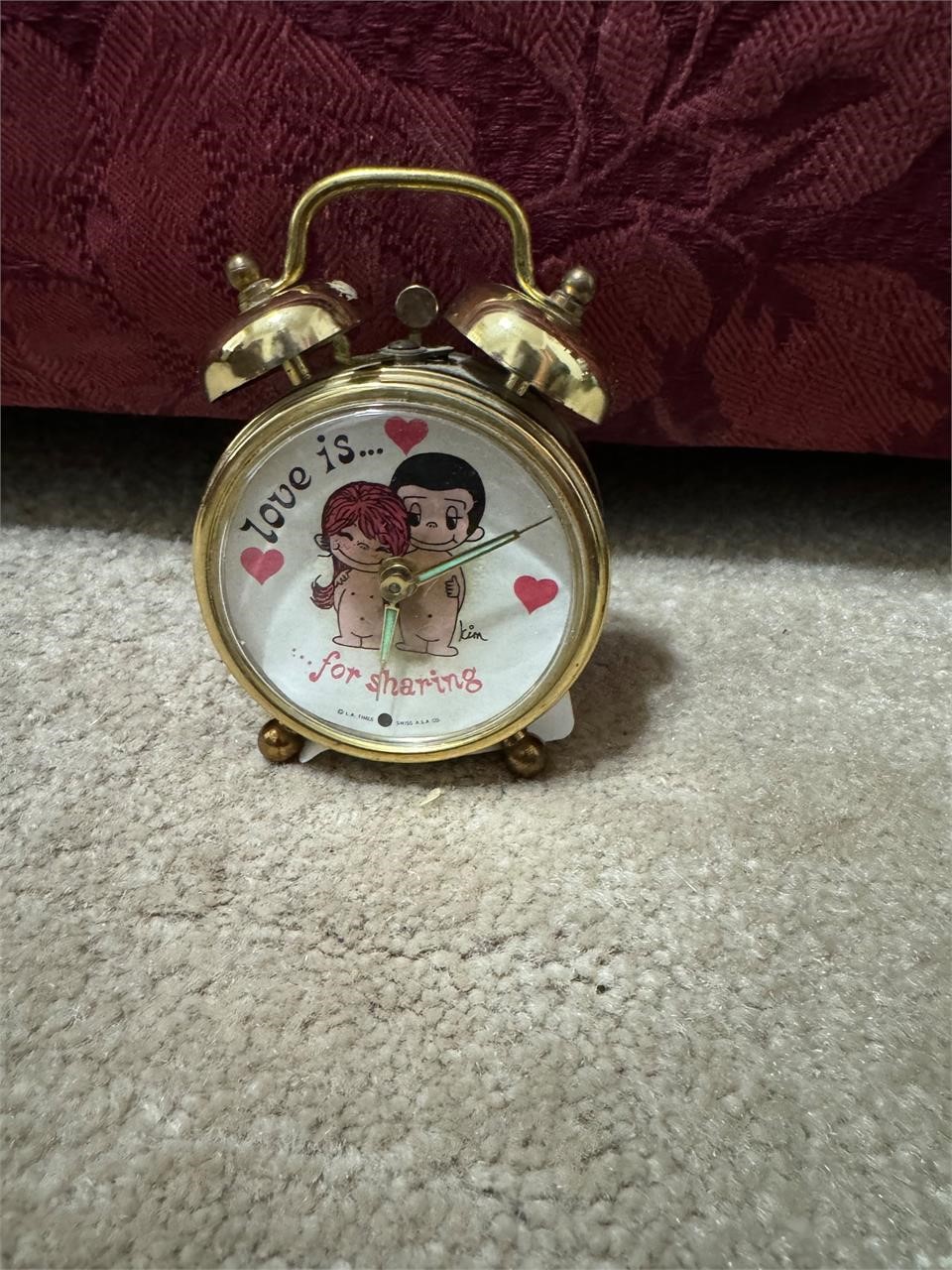 LOVE IS....  WIND UP CLOCK